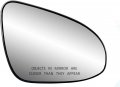 Right Passenger Side Heated Convex Mirror Glass With Holder For 14-19 Corolla 14-18 Yaris 12-17 Camry Direct Replacement 