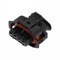 4 Way Compact Connector Kit Black With 4pcs Terminals And Waterproof Plug For Volvo Ford 5 Cylinder 