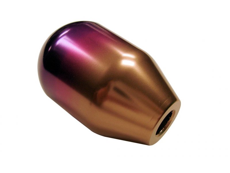 Vms Racing 10x1 25mm Thread 5 Speed Type-r Shift Knob In Blue Titanium Burn Billet Aluminum For Infiniti G20 Jdm