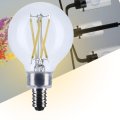 Led G16 5 Globe Light Bulb 3500k Neutral White 500 Lumens Clear Finish E12 Candelabra Base Dimmable 300 Degrees Beam S12477 
