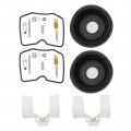 Secosautoparts 2pc Carburetor Repair Kit Diaphragm Float Compatible With Kawasaki Ninja 250r 2001-2012