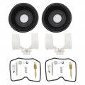 Secosautoparts 2pc Carburetor Repair Kit Diaphragm Float Compatible With Kawasaki Ninja 250r 2001-2012