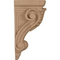 Ekena Millwork Cor03x04x08fial 4-inch W X 4 3 8-inch D 8 1 2-inch H Medium Fig Leaf Corbel Alder 