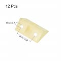 Uxcell Shelf Cabinet Door 90 Degree Plastic Corner Braces 41x20x20mm Angle Brackets With Cover Cap 12 Pcs Beige