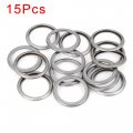 X Autohaux 15pcs M20 Silver Tone Oil Drain Plug Gasket Replacement For Subaru 11126aa000