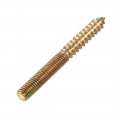 Uxcell M8 Hanger Bolts Length 3 75mm Double Headed Self-tapping Screw 8mm Wood Joint Furniture Legs 10pcs