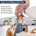 Uxcell U-shape Edge Banding 16 4ft Self Adhesive Veneer Edging Trim Tpe Collapsible Furniture Protector For Cabinet Repair