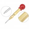 Uxcell Automatic Center Hole Punch Spring Loaded 5 Inch Adjustable Impact Hand Tool For Metal Wood Plastic Cr-v Steel With