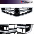 Front Bumper Grill Grille W Chrome Molding Replacement For Acura Tsx 2006 2007 2008