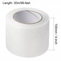 Uxcell Drywall Joint Tape Self-adhesive Fiberglass 4-inch X 98-feet Repair Patch Wall Hole Crack Mesh Size 2mm