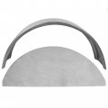 Hecasa Steel Round Single Axle Trailer Fender And Back Fits 14a To 16a Diameter Wheels 32a X 9a 15a