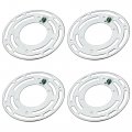 Uxcell Light Crossbar 4 Inch Diameter Circle Mounting Bracket Universal Lamp Fixture With Ground Screw 4pcs For Chandelier Wall