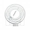 Uxcell Light Crossbar 4 Inch Diameter Circle Mounting Bracket Universal Lamp Fixture With Ground Screw 4pcs For Chandelier Wall