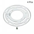 Uxcell Light Crossbar 4 Inch Diameter Circle Mounting Bracket Universal Lamp Fixture With Ground Screw 4pcs For Chandelier Wall