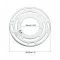 Uxcell Light Crossbar 4 Inch Diameter Circle Mounting Bracket Universal Lamp Fixture With Ground Screw 4pcs For Chandelier Wall