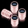 Ford Logo Black Orange Glow In The Dark Tire Valve Caps 4 Piece Set Universal Fit For Cars Trucks And Suvs 0 6 X 75