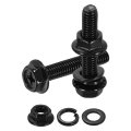M5 X 25mm Phillips Flanged Hex Head Bolts 10pcs 304 Stainless Steel Flange Hexagon Screws With Nuts Flat Lock Washers Fully 