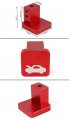 Red Aluminum Hood Release Latch Pulling Handle Opener Compatible With 1996-11 Honda Civic 1997-06 Cr-v 2003-11 Element 2006-14