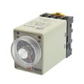 Uxcell Ac 110v 8p 0-60 Minutes Range Adjustable Delay Timer Time Relay Ah3-3 Base