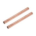 Copper Round Tube 18mm Od 1mm Wall Thickness 200mm Length Straight Pipe Tubing 2 Pcs 