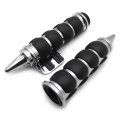 Httmt- Motorcycle 7 8 Hand Grips Handle Bar Throttle Boss Compatible With Suzuk R1 R6 22mm P N Trhb114-l-22-cd