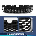 Pit66 Upper Front Grille Grill For Land Rover Range Evoque 2010-2018 Glossy Black