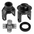 Caltric Front Drive Shaft Yokes And U-joint With Seal Compatible Arctic Cat Prowler 650 4x4 2007-2008