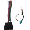 Car Stereo Wiring Harness W Fakra Antenna Adapter Plug Wire Fit For Bmw 3 Series W Out Factory Nav 2002-2011 5 2002-2003 New 
