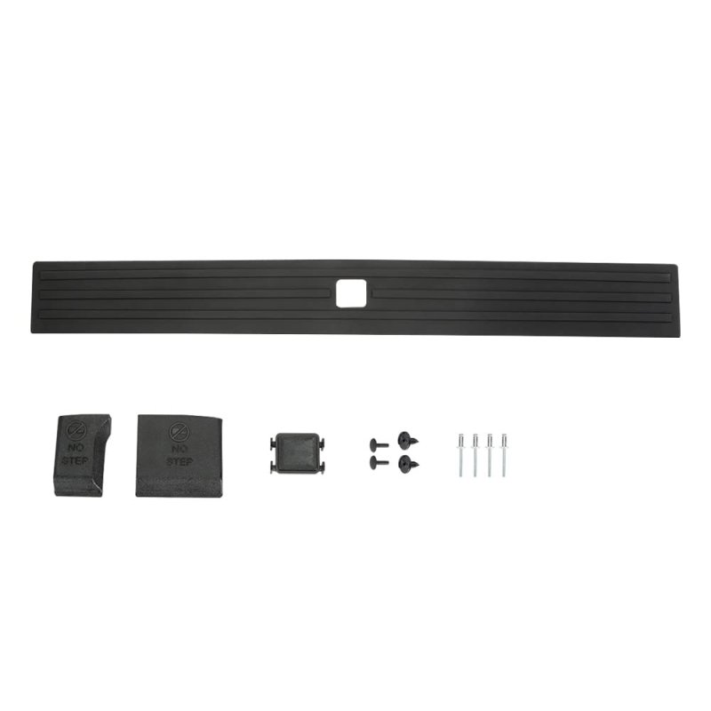 Tailgate Cap Pad Molding Trim 36 02 Length Fits For 2015-2020 Ford F150 F-150 W Release Button Black Flexible Step Not Fit
