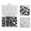 Topteng 158pcs Motorcycle Windshield Fairing Bolts Kit Fastener Clips Screws Windscreen Bodywork For Universal
