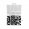 Topteng 158pcs Motorcycle Windshield Fairing Bolts Kit Fastener Clips Screws Windscreen Bodywork For Universal