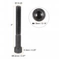 Uxcell 1 4-20x2 Hex Socket Head Cap Screw Bolts 12 9 Grade Alloy Steel 12pcs