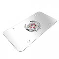 Au-tomotive Gold Cadillac Classic Logo Chrome Stainless Steel License Plate