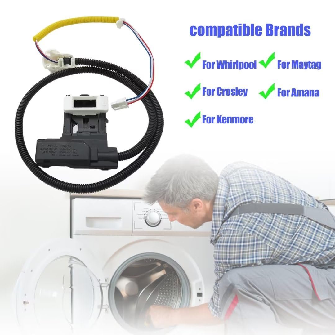 Washer Lid Lock Switch Replacement For Models Whirlpool Wtw5000dw1 Wtw4816fw1 Wtw5000dw2 Wtw4816fw2 Wtw5000dw3 1cwtw4705gw0