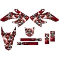 2011-2016 Crf 100 Jester Red Senge Graphics Base Kit For Honda 
