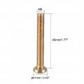 Uxcell M6x45mm Furniture Screw Hex Socket Machine Screws Zinc Plated Fasteners Bolts Full Thread Carbon Steel 10pcs