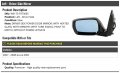 Left Driver Side Mirror With Heated Glass Memory And Turn Signal Paint To Match Compatible 2007-2008 Acura Mdx