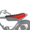 Non Slip Striped Grip Seat Cover For Super73 Z Series1 Zx Z Miami Waterproof Pvc Leather Cushion Red 
