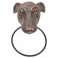 Angoily Dog Head Door Knocker Antique Bronze Handle Decorative Front Pull Ring For Home Hotel Office