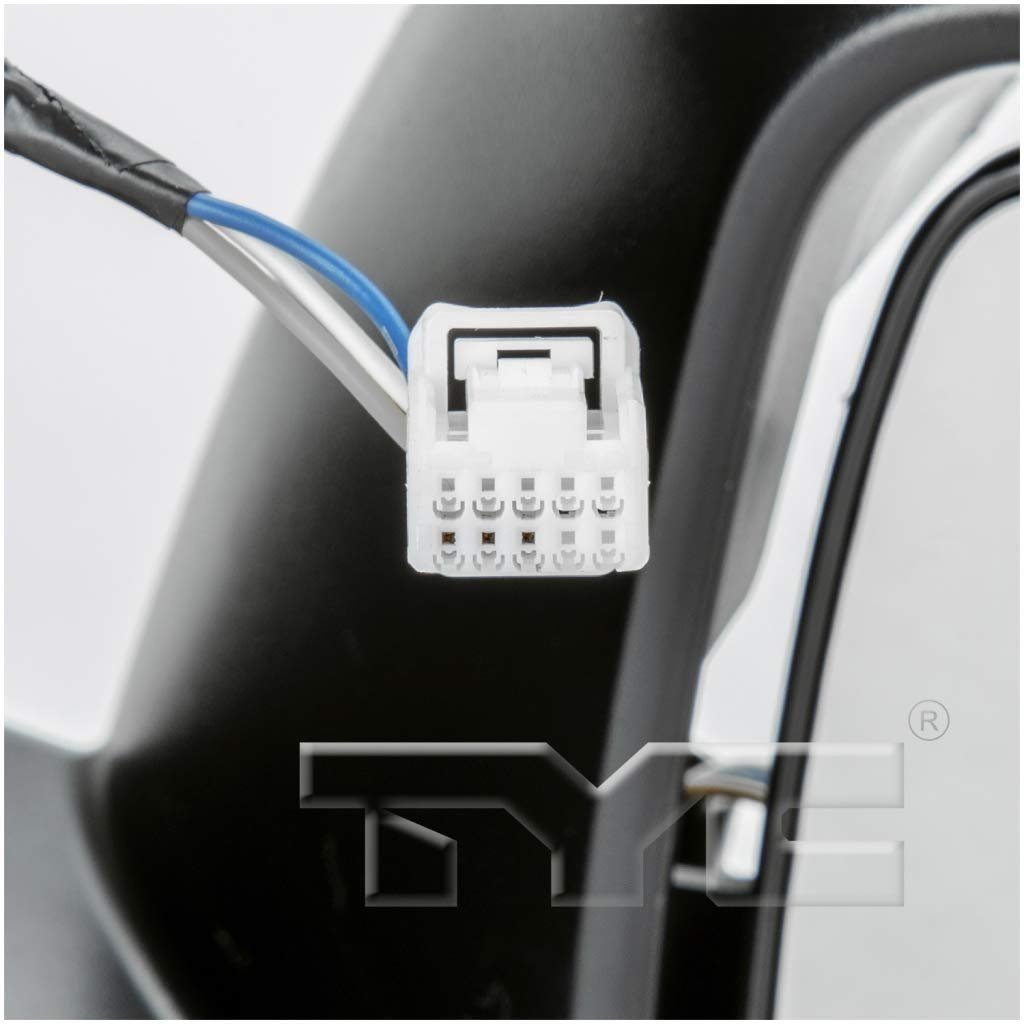 Passenger Side Door Mirror For Mitsubishi Lancer 2008 To 2014 Power Non Heated Textured Replacement 7632a094 Mi1321129