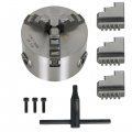 Wflnhb K11-80 3 Inch Jaw Self Centering Lathe Chuck For Cnc Drilling Milling Machine Total 2 Set Of Jaws