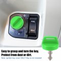 X Autohaux 4pcs Utv Atv Ignition Key Cover Cap For Polaris Ranger Brutus Rzr General Ace Sportsman Scrambler Trail Boss Blazer