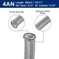 X Autohaux An4 1 4 3 Meters Universal Braided Ptfe Stainless Steel For E85 Car Oil Fuel Gas Line Hose