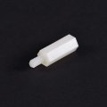 Uxcell M3x12mm 6mm Male-female Hex Nylon Pcb Motherboard Spacer Standoff For Fpv Drone Quadcopter Computer Circuit Board White