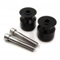 Httmt Swingarm Spools 10mm Compatible With Kawasak Ninja 250 Zzr600 650r Z1000 Zrx1200 Zx12r Black