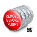 Remove Before Flight Airplane Warning Motorcycle Bicycle Bike Tire Rim Wheel Aluminum Valve Stem Caps