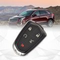 Hqrp 2-pack Remote Key Fob Shell Case Keyless Entry W 5 Buttons Compatible With Cadillac Cts 2014 2015 2016 Ct6 2017