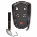 2 Pack Remote Key Fob Shell Case With 5 Buttons For Cadillac Cts 2014 2015 2016 And Ct6 2017 Black Keyless Entry Replacement
