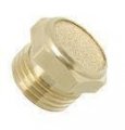 Flat Pneumatic Muffler Filter Sintered Bronze 1 2 Bspt By Mettleair 