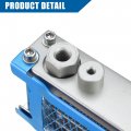 X Autohaux Blue M10 Interface Engine Oil Cooler Standard Cooling Radiator Universal For Dirt Bike Pit Monkey Atv Quad